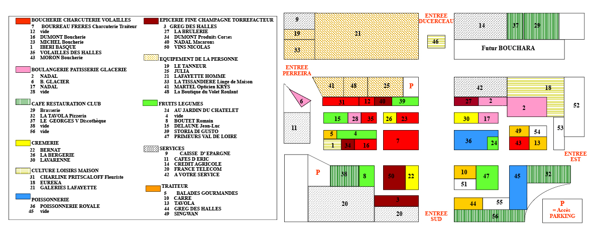 Carte des Halles Chatelet