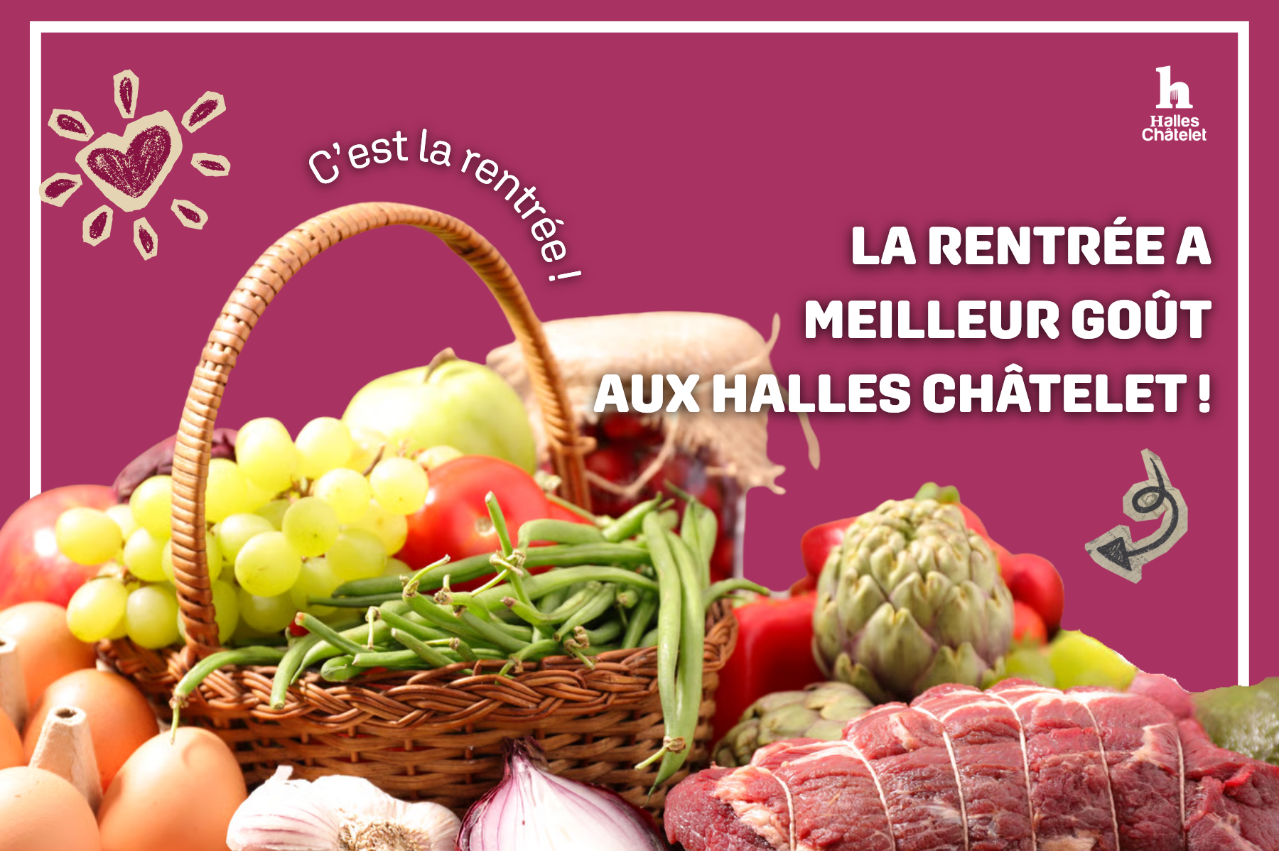 Halles Chatelet sept 2026 rentrée courses orléans.